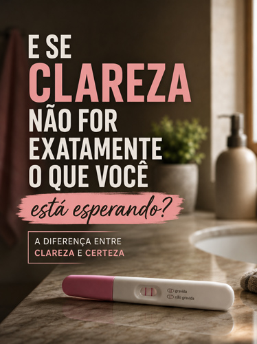 Um teste de gravidez positivo sobre uma bancada