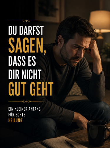 Frustrierter Mann sitzt auf dem Sofa und ist tief in Gedanken versunken.