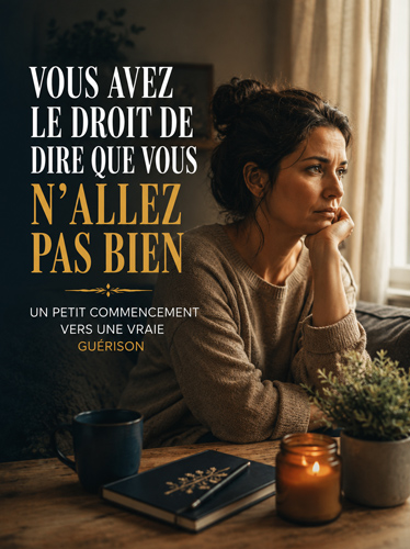 Une femme assise à une table, plongée dans ses pensées.