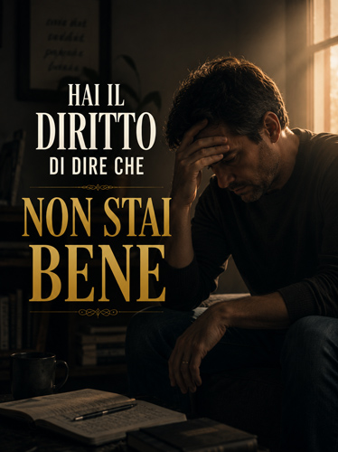 Uomo frustrato che fatica a leggere la Bibbia