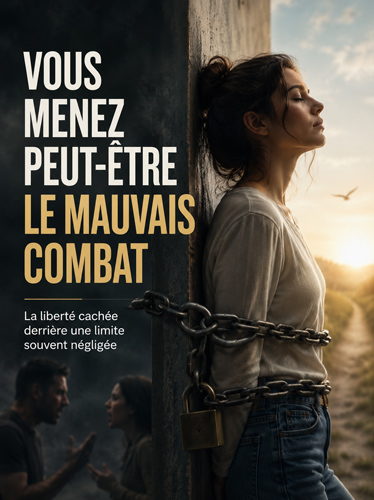 Une femme enchaînée à un mur pense à une dispute avec un homme.
