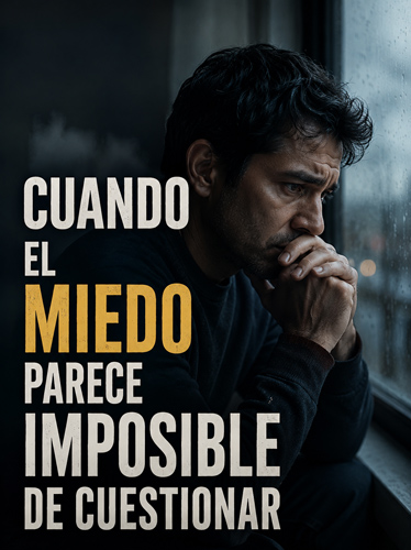 Hombre preocupado y abrumado por sus pensamientos junto a una ventana cubierta por la lluvia.
