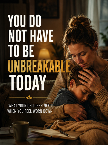 Woman holding her son on the couch
