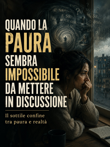 Pensieri vorticosi nella mente di una donna in preda al panico.