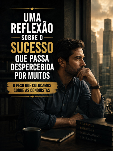 Homem em um escritório, pensando profundamente enquanto olha pela janela.
