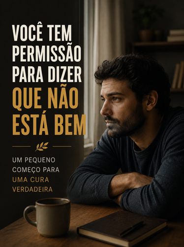 Homem à mesa, pensando profundamente.