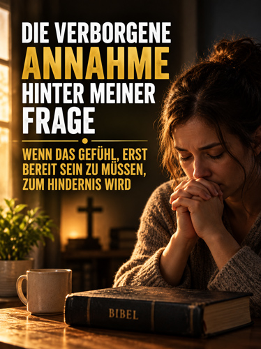 Eine Frau betet neben ihrer Bibel.