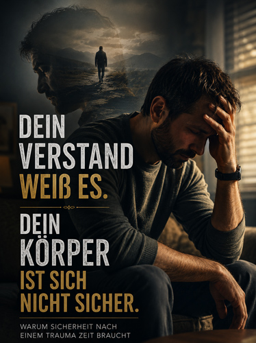 Ein verzweifelter Mann, der an die Vergangenheit denkt