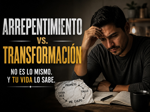 Un hombre sentado a un escritorio lucha por encontrar la manera de salir de un ciclo de comportamiento.