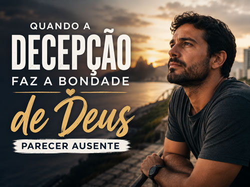 Homem contempla o oceano de uma varanda, imerso em pensamentos.