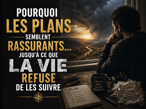 Un homme plongé dans ses pensées en regardant la tempête par la fenêtre.