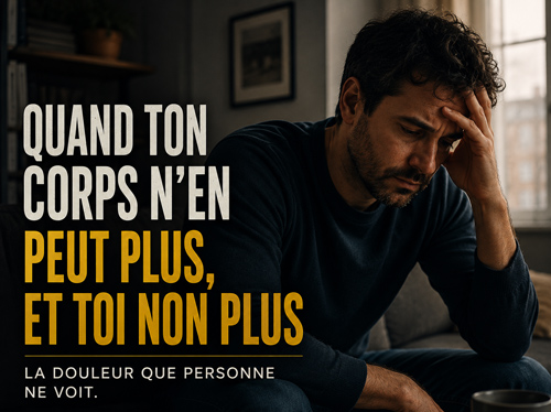 Homme épuisé assis sur le canapé, accablé par la honte.