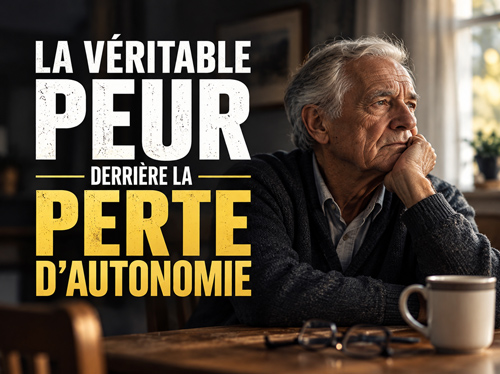 Un homme âgé assis à une table réfléchit